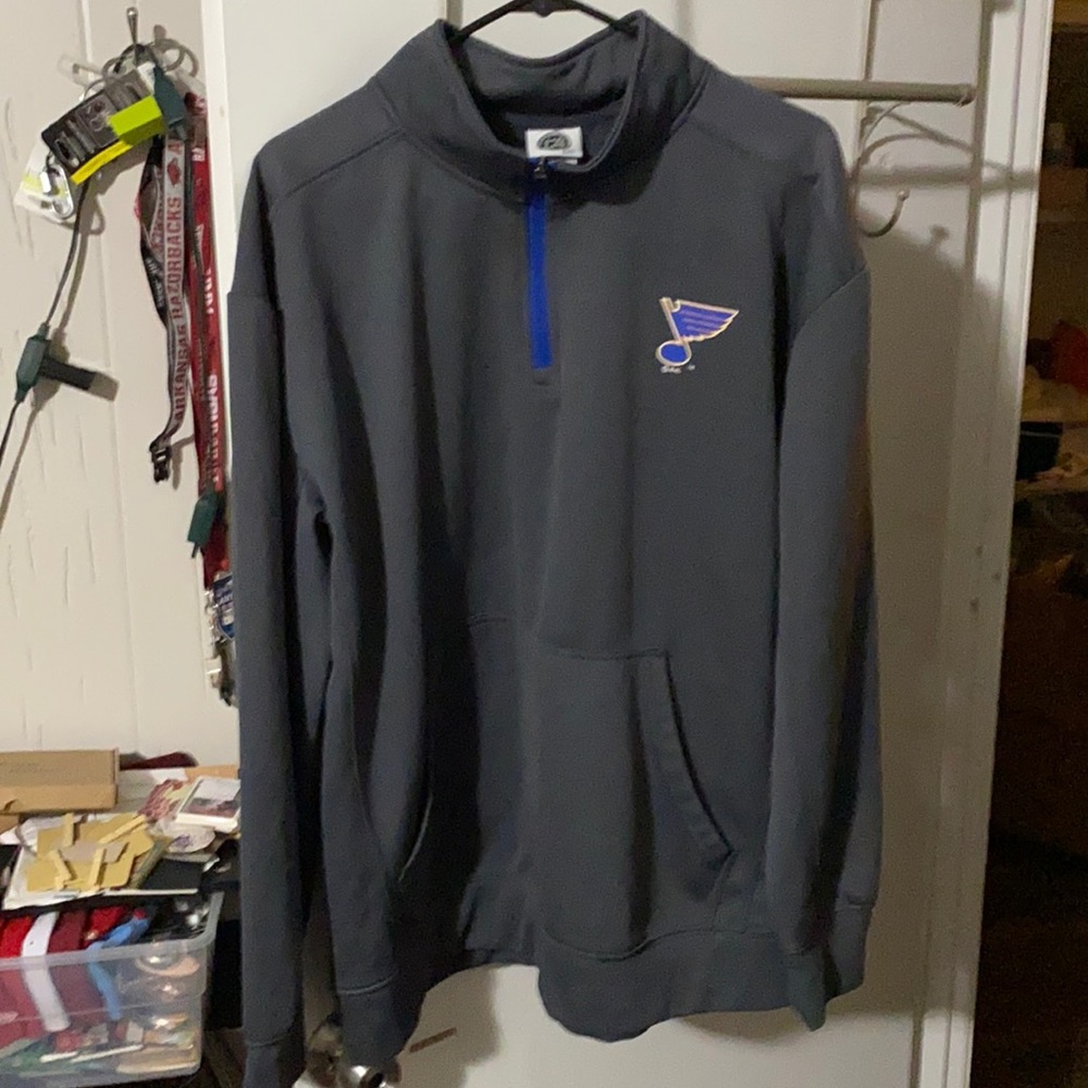 NHL blues hockey 3/4 zip